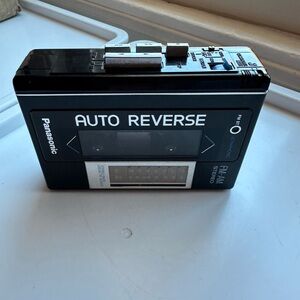 Panasonic Black Cassette Player with Auto Reverse